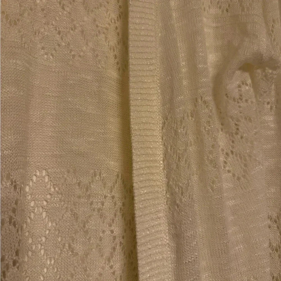 Grecerelle White Knit Cardigan Size L - Picture 2 of 8
